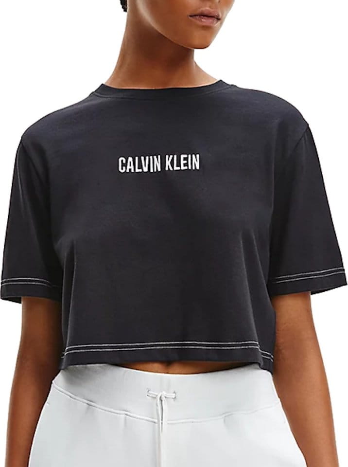 Tricou Calvin Klein Open Back Cropped T-Shirt