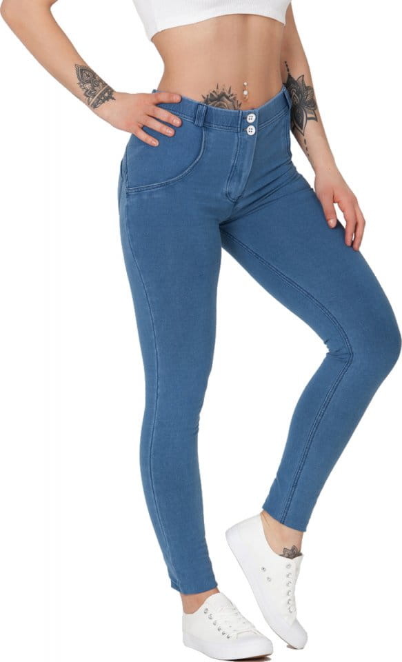 Pantaloni Boost Jeans Mid Waist Light Blue