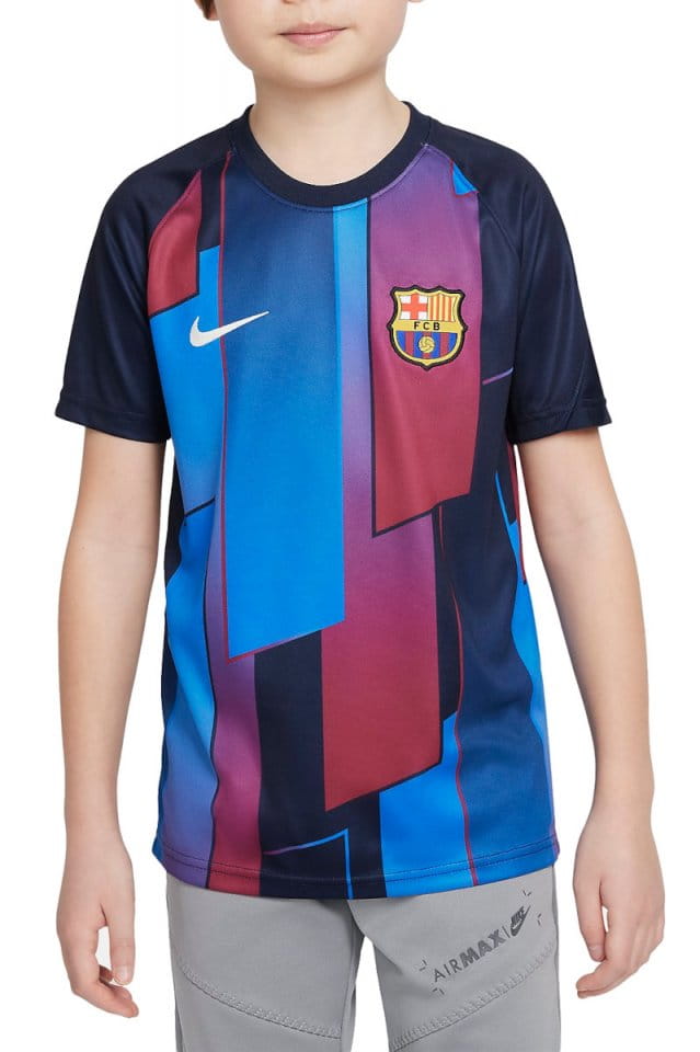 Tricou Nike FC Barcelona Big Kids Pre-Match Short-Sleeve Soccer Top -  Top4Sport.ro