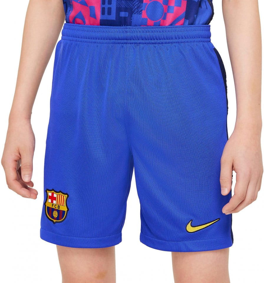 Sorturi Nike FC Barcelona 2021/22 Stadium Third Big Kids Soccer Shorts