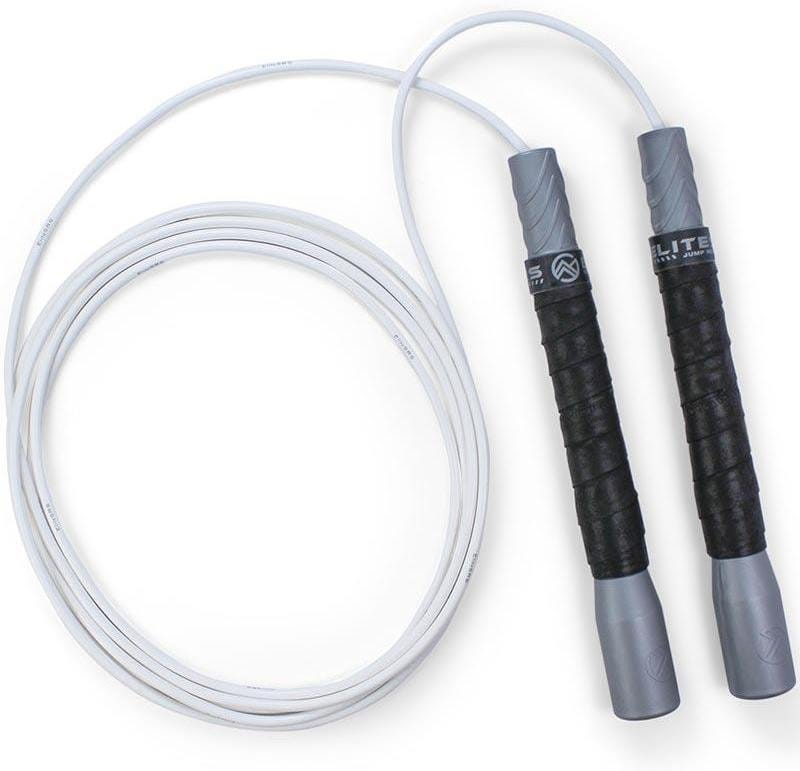 Coarda ELITE SRS Pro Freestyle Jump Rope - Silver Handle/White Cable